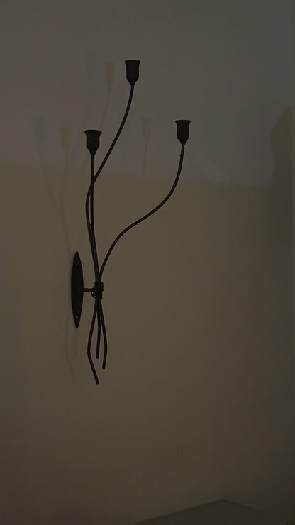 Vintage IRON Candle Sconces