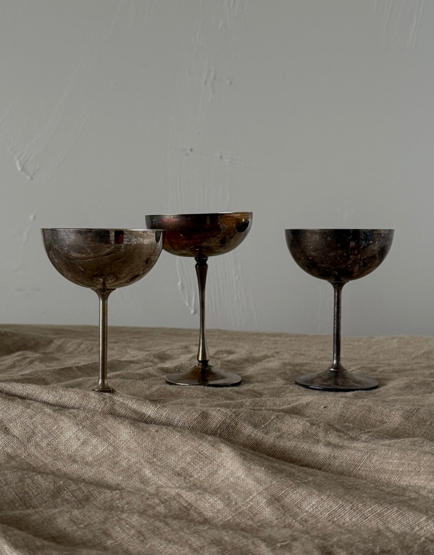 VINTAGE Silver plated Coupes