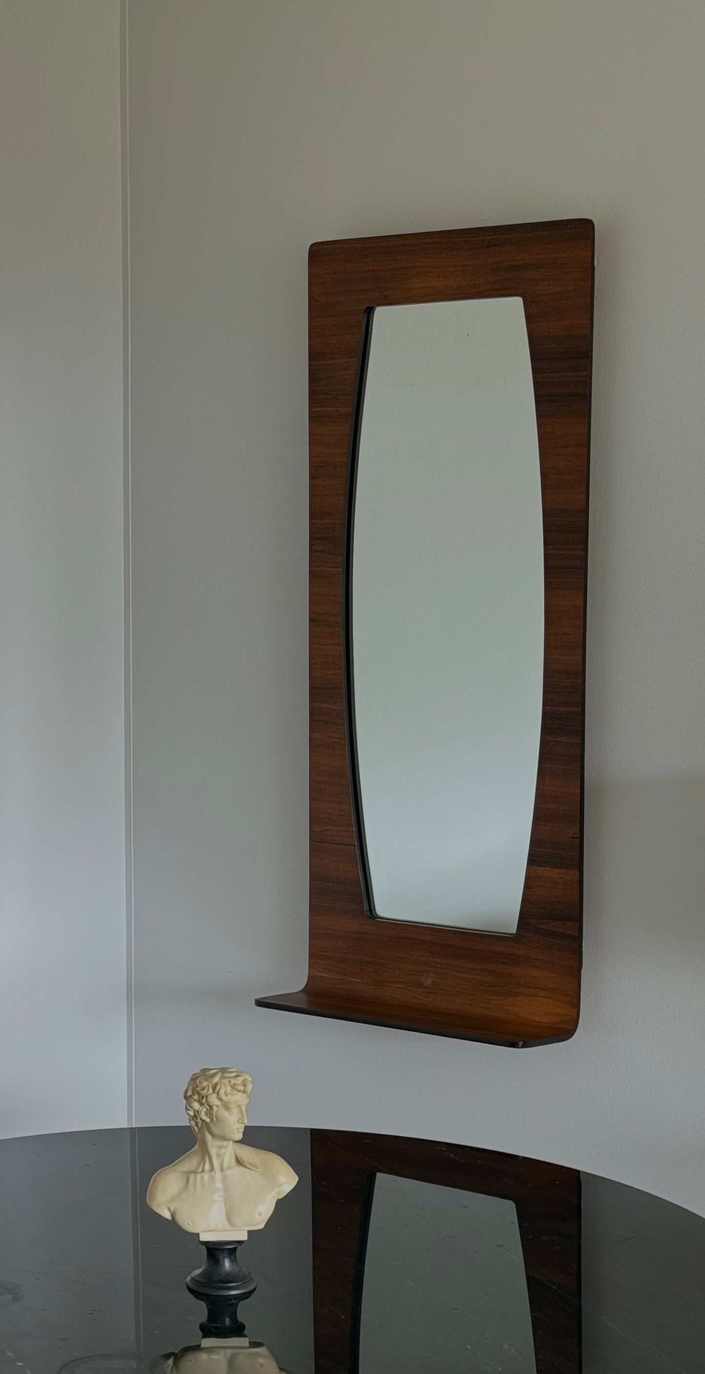 MCM Mirror TEAK Veneer Mirror