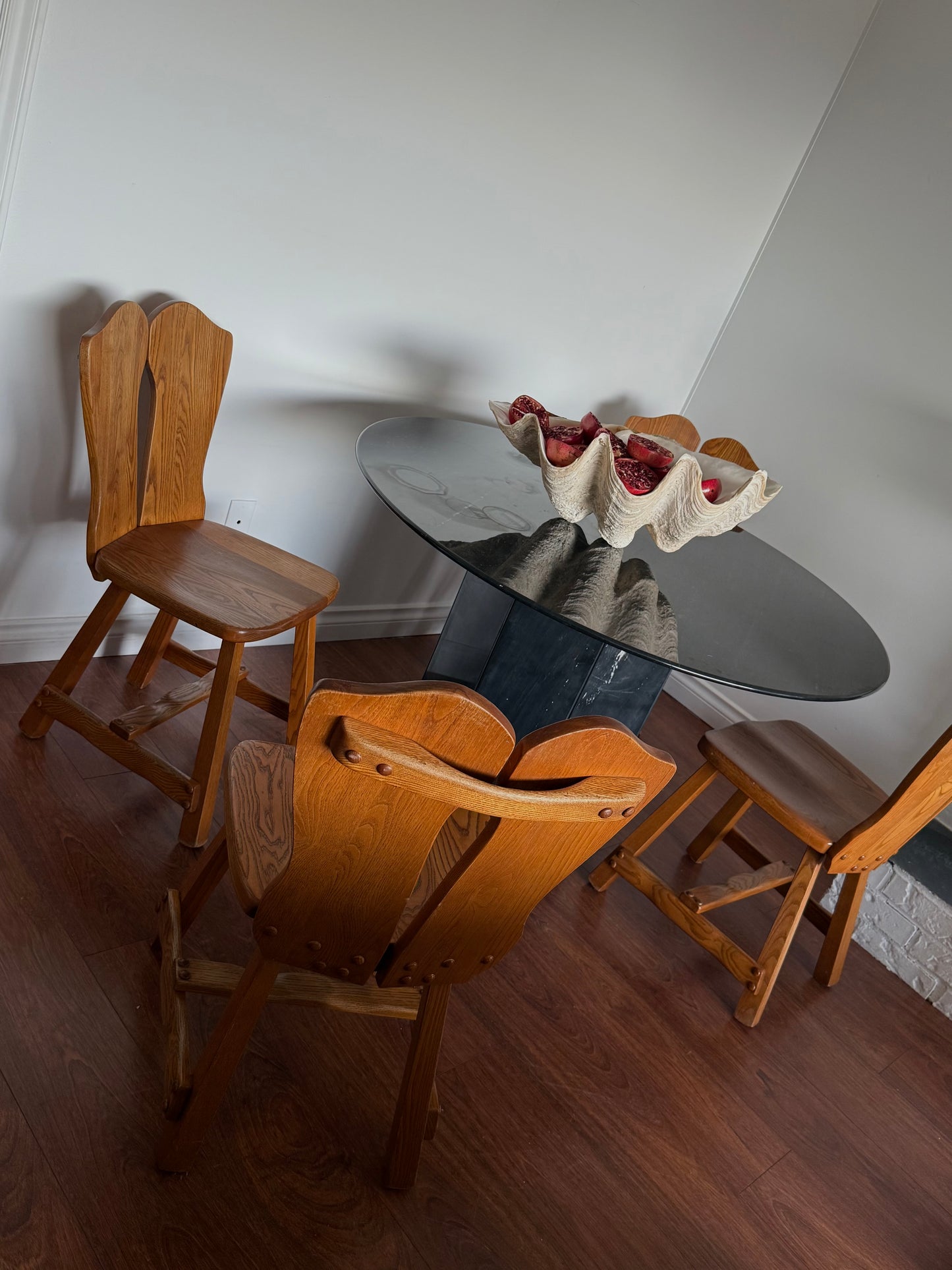 Vintage Brutalist Dining Chairs