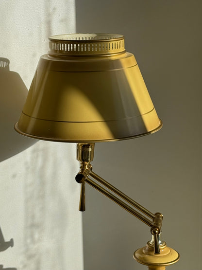 Vintage Adjustable Portable Enamel  and Brass