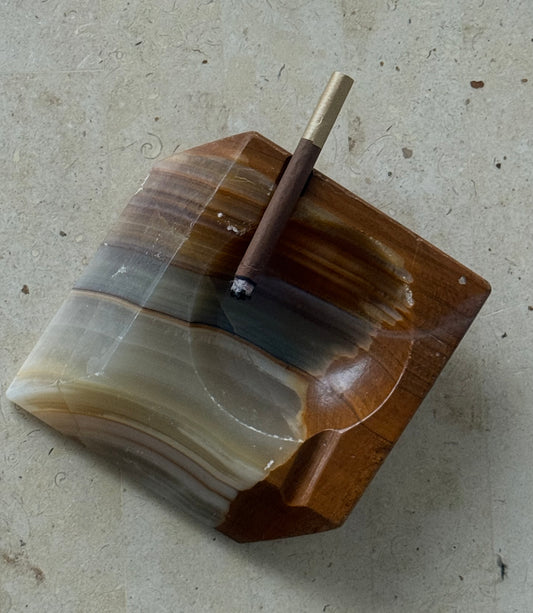 VINTAGE ONYX ASHTRAY