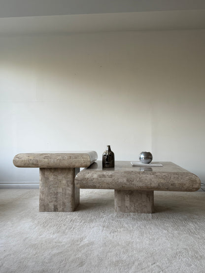 1980s TESSELLATED STONE TABLES