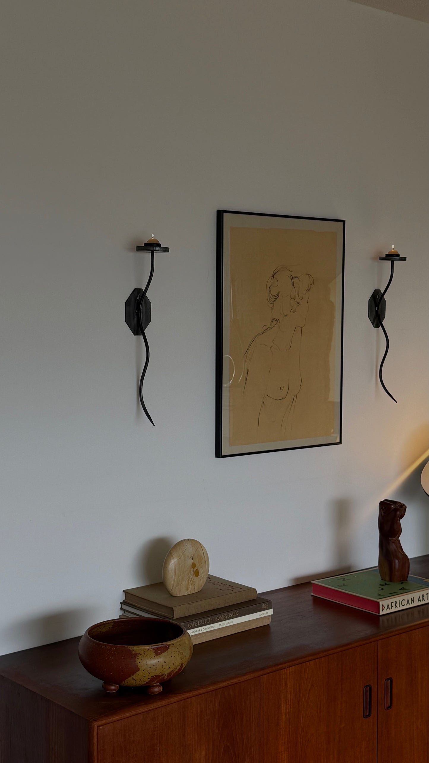 Post Mod  Wavy Candle Sconce