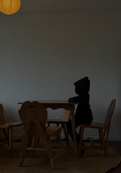 Vintage Maple Brutalist Dining set