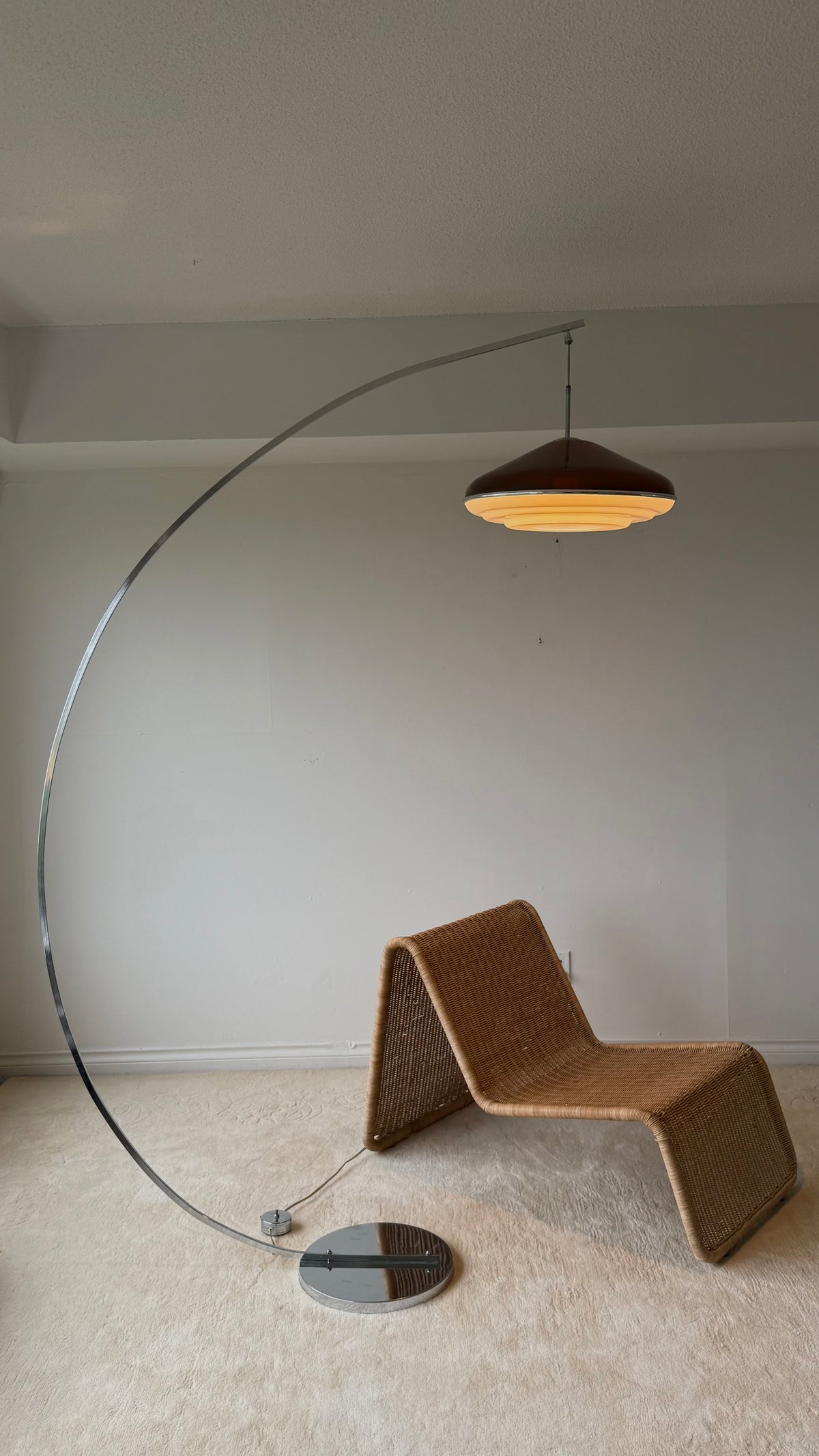 MCM CHROME Arch Lamp