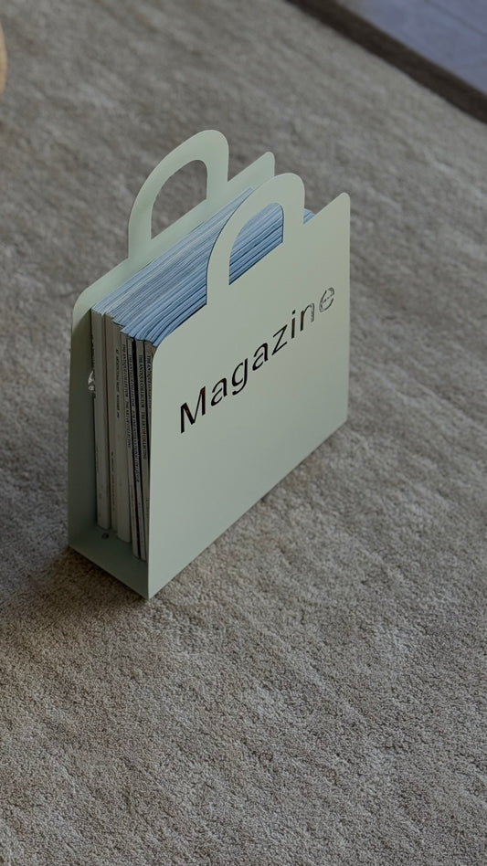 90s Metal Magazine Holder