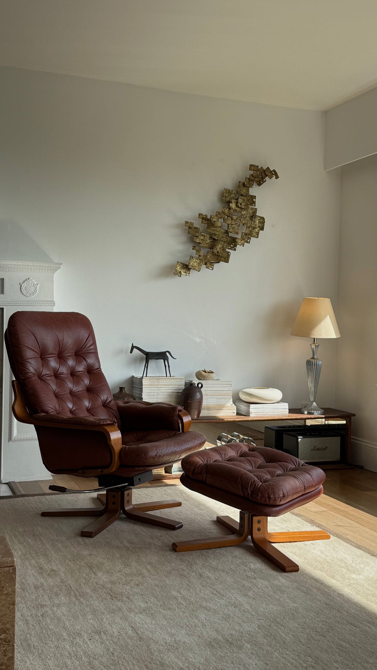 MCM Lounger and Ottoman