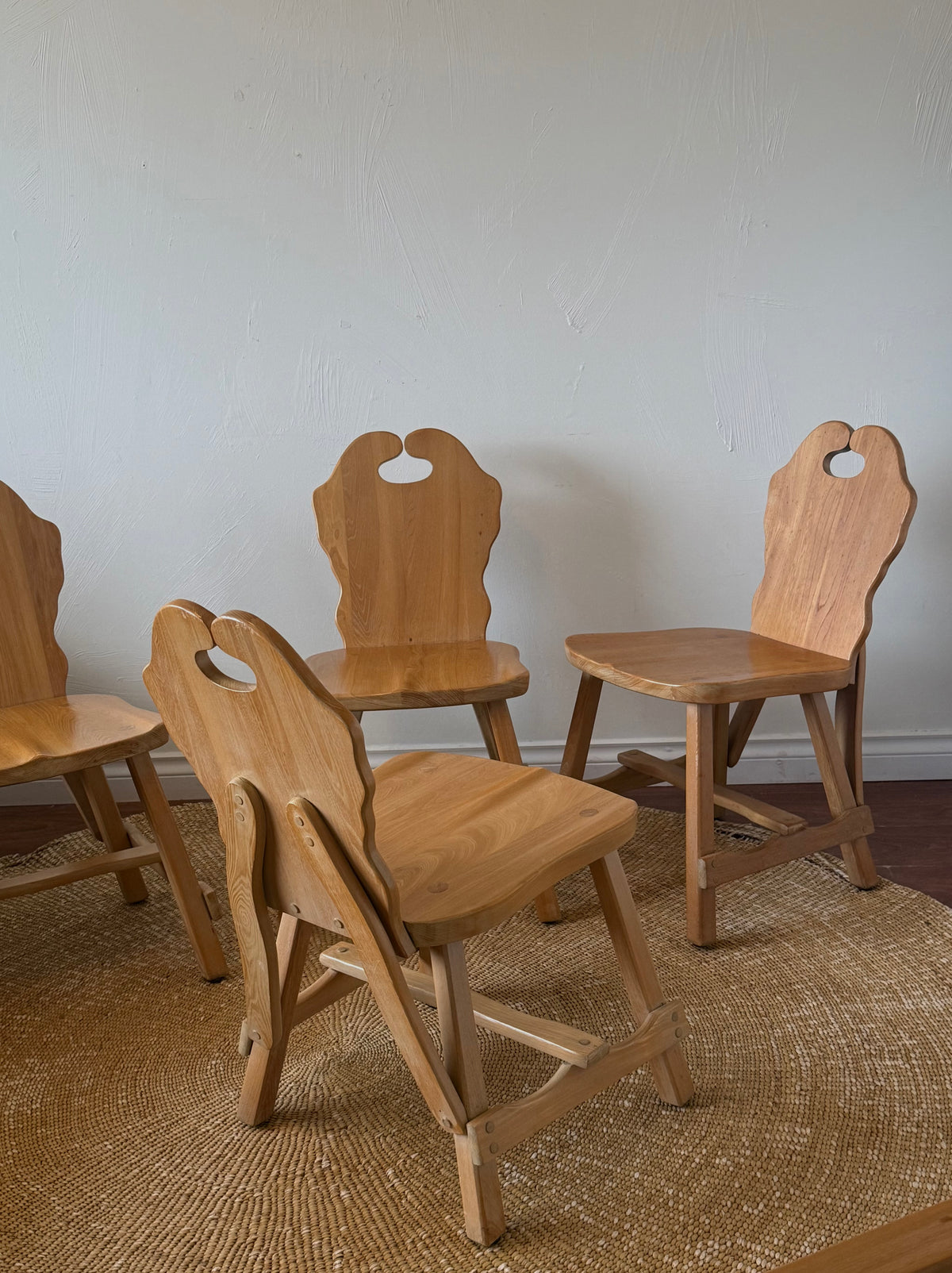 Vintage Maple Brutalist Dining set