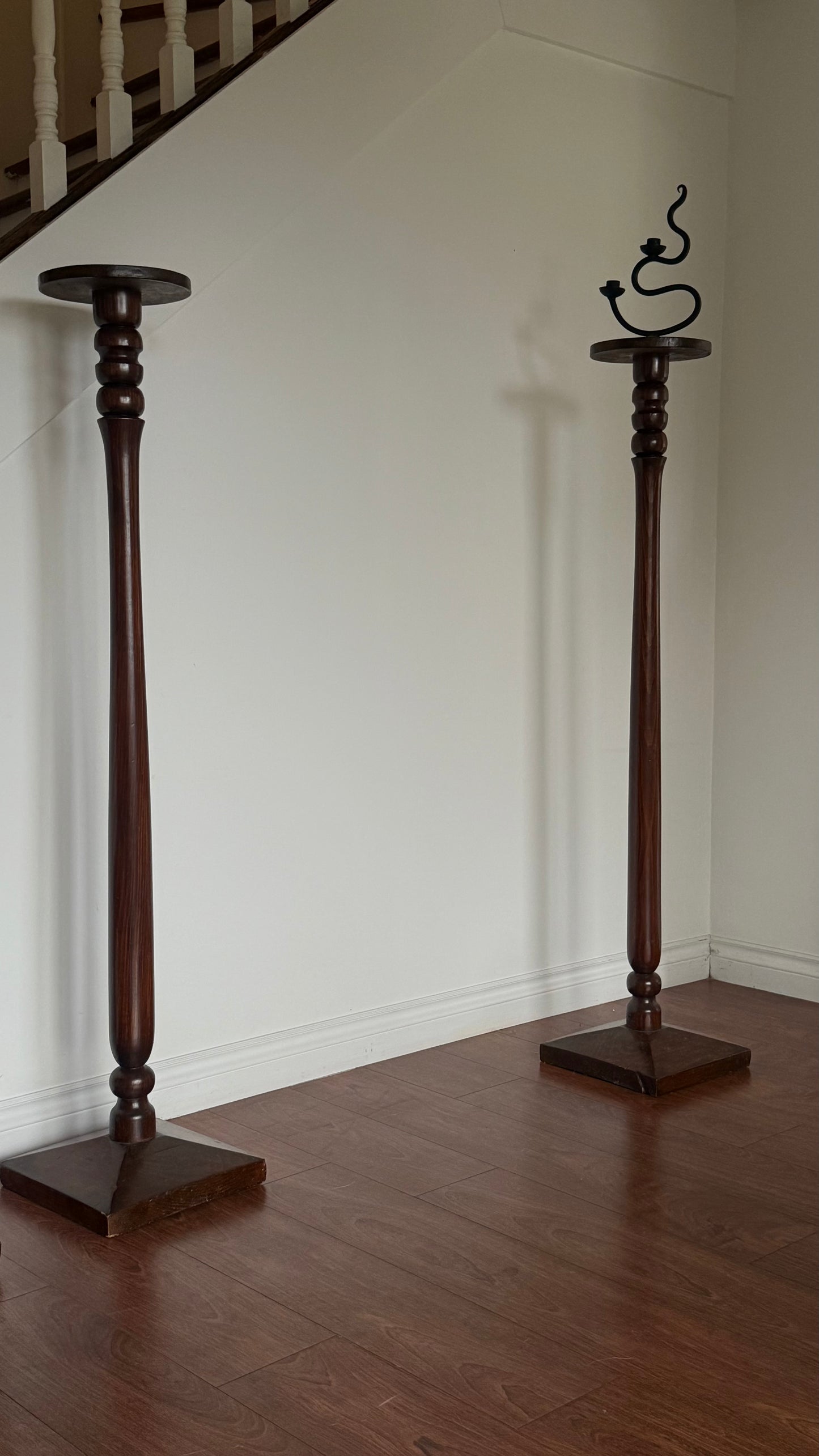 ANTIQUE WOOD PEDESTALS