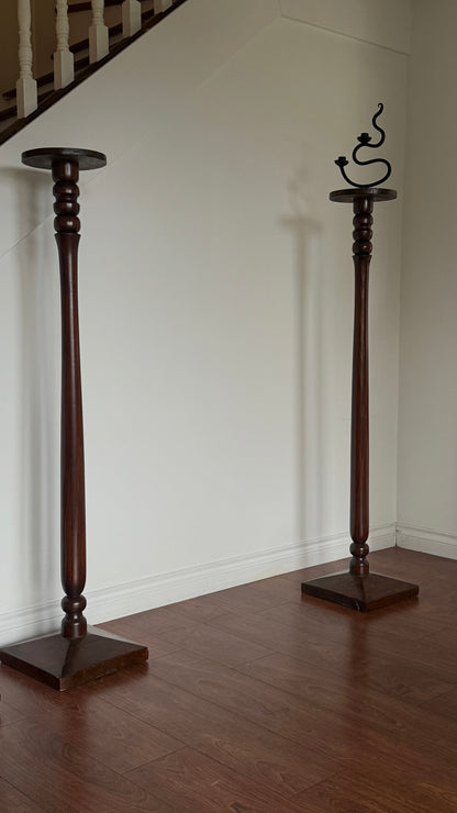 ANTIQUE WOOD PEDESTALS