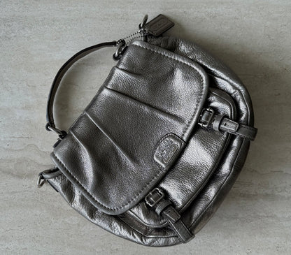 Early 2000s Metallic Coach Crossbody