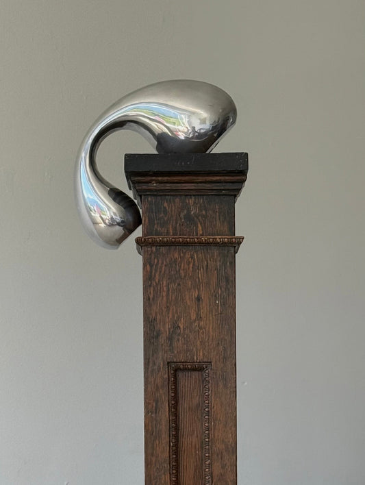 ANTIQUE Quarter Sawn Oak Newel Post