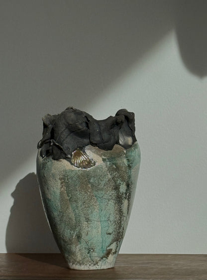 Vintage Sculptural Raku Pottery