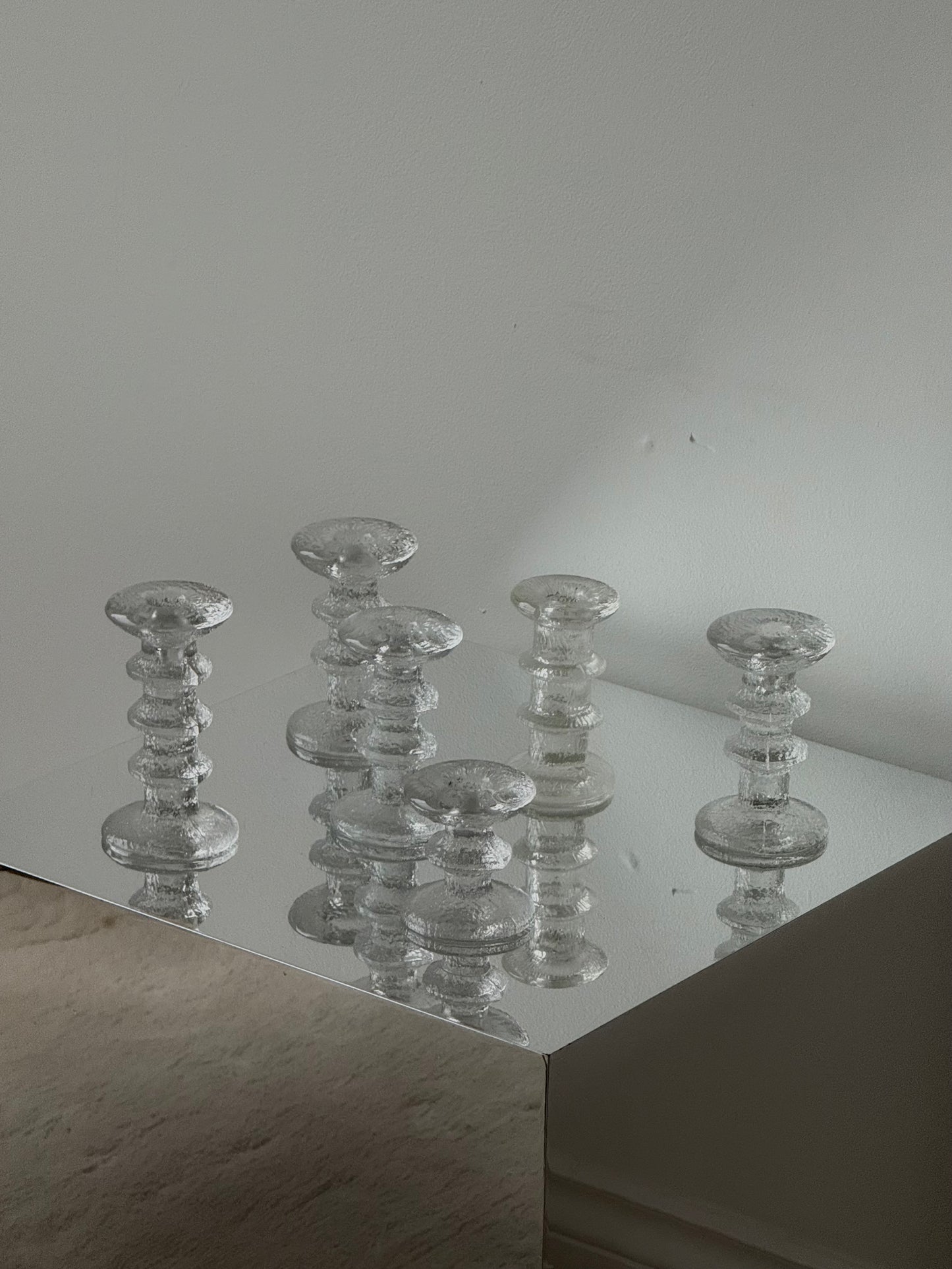 Vintage Festivo Ice Candlesticks