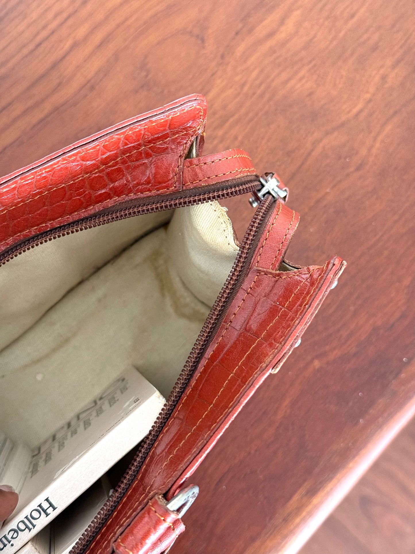 Vintage Embossed Leather  Purse