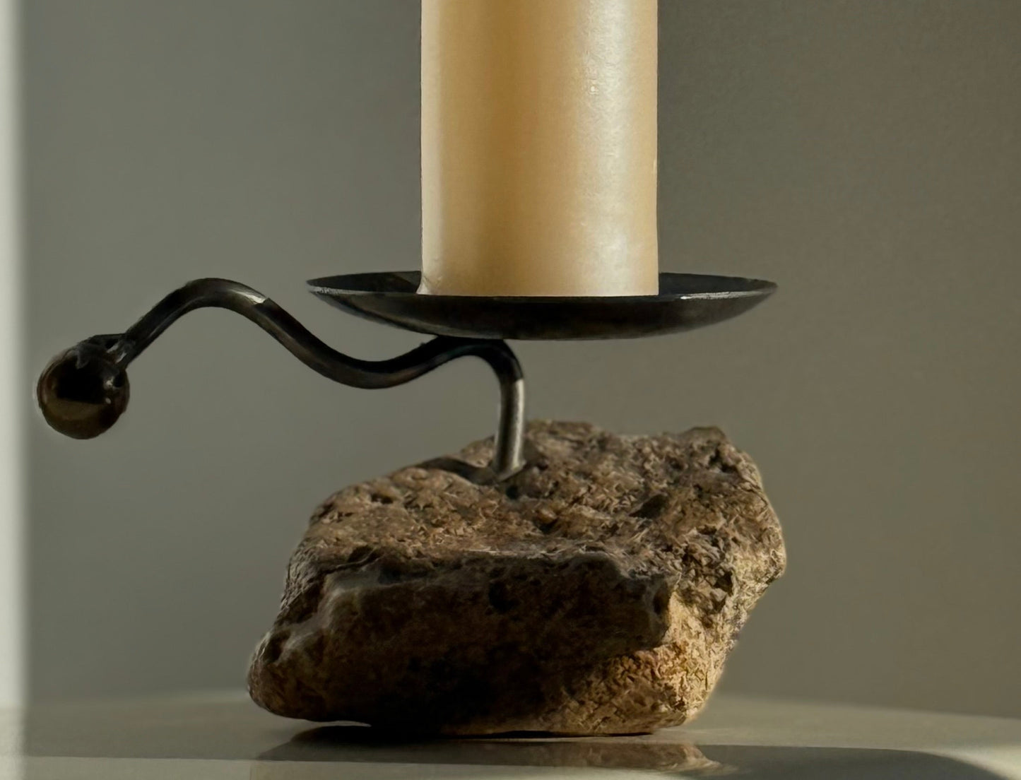 Rock and Iron candle holder