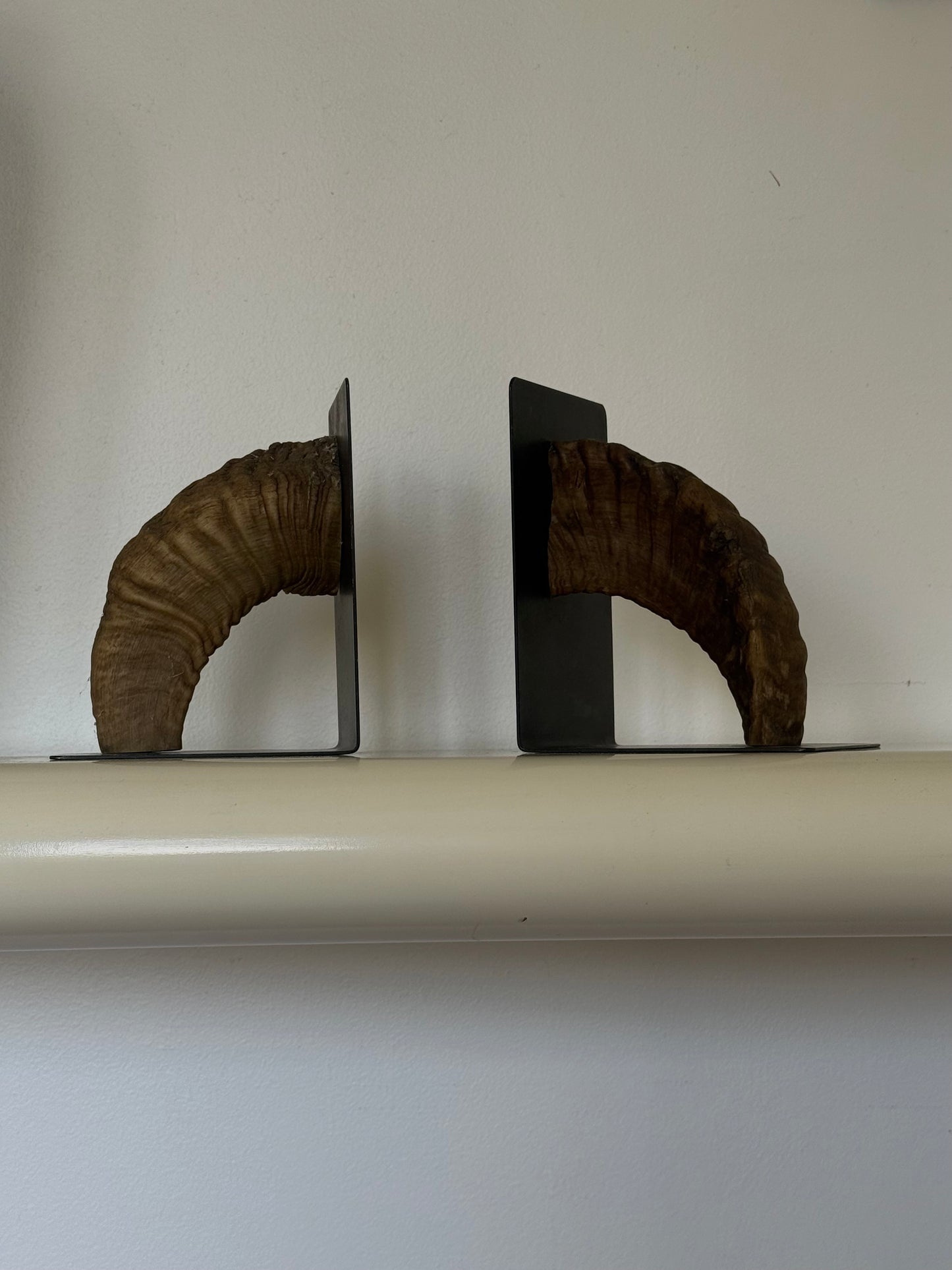 1950s CARL AUBOCK HORN BOOKENDS