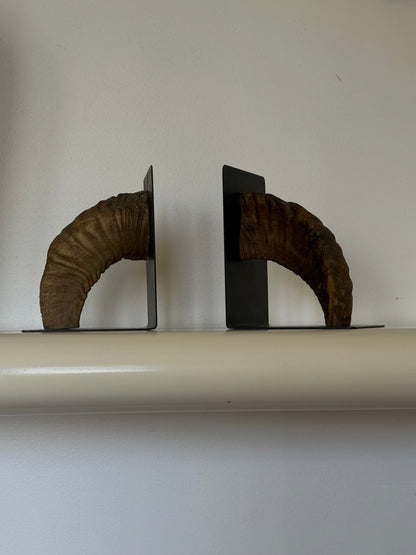 1950s CARL AUBOCK HORN BOOKENDS