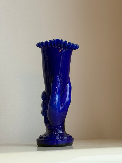 Antique Victorian BLUE hand Vase