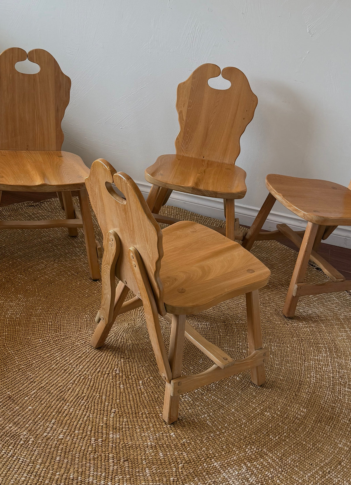 Vintage Maple Brutalist Dining set