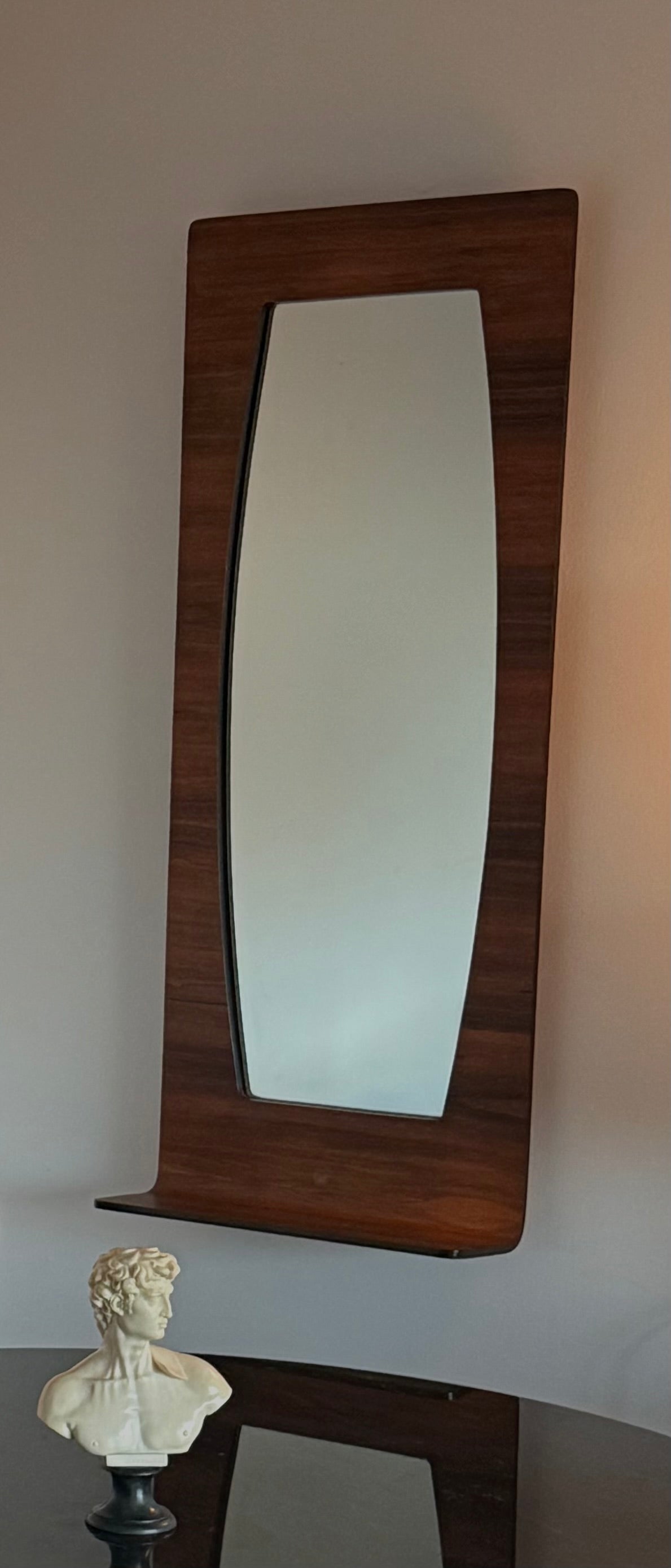 MCM Mirror TEAK Veneer Mirror