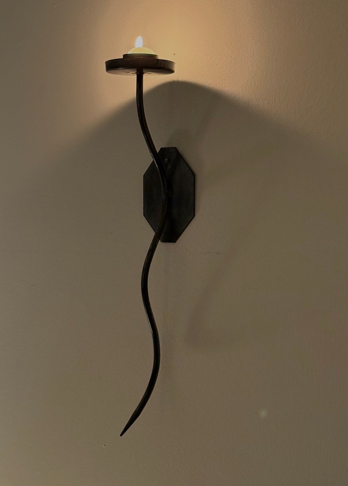 Post Mod  Wavy Candle Sconce
