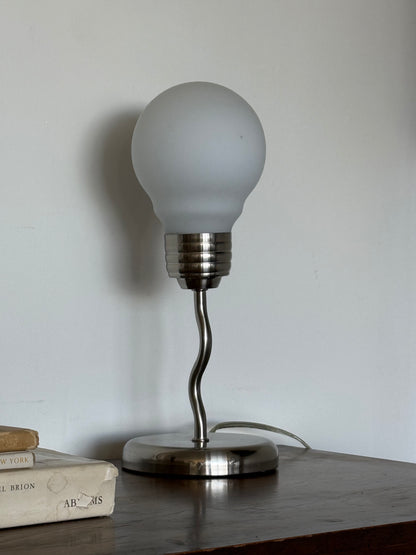 VINTAGE LARGE BULB TABLE LAMP