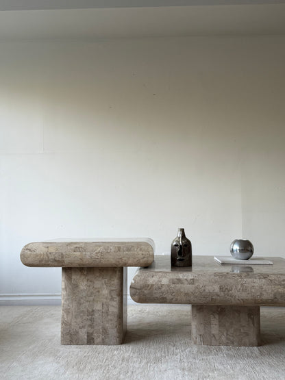 1980s TESSELLATED STONE TABLES