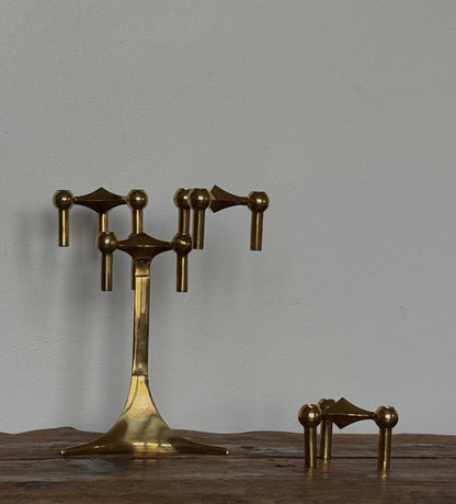 MCM STOFF NAGEL BRASS CANDLERHOLDERS