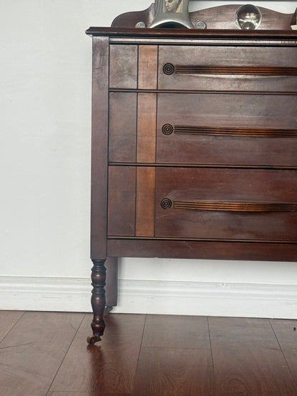 ANTIQUE DRESSER & MIRROR