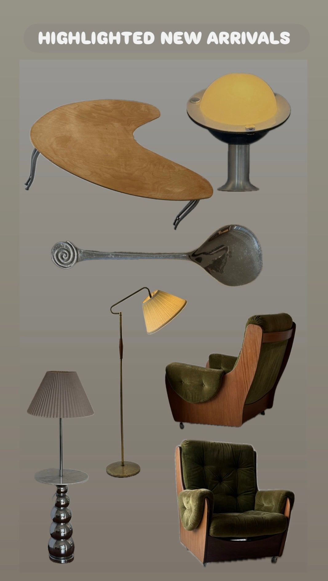 C.1960s Brass and Wood Lamp