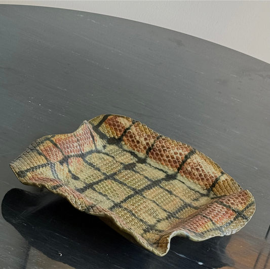 SNAKE PRINT POTTERY PLATTER