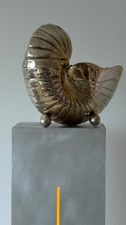 Vintage Silver  Plated  Nautilus Wine  Bucket