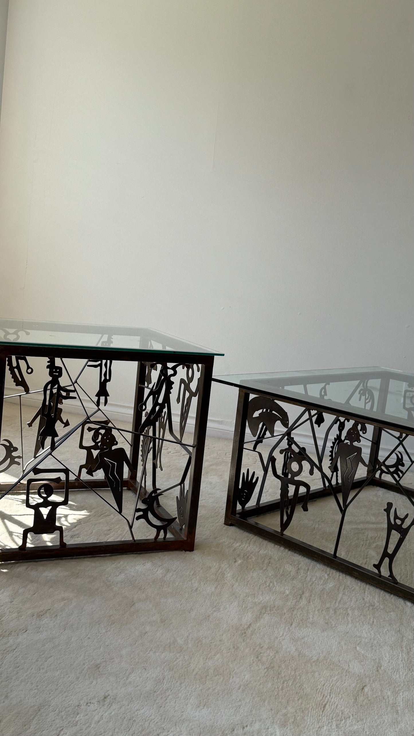 VINTAGE “Kokopelli inspired” TABLES