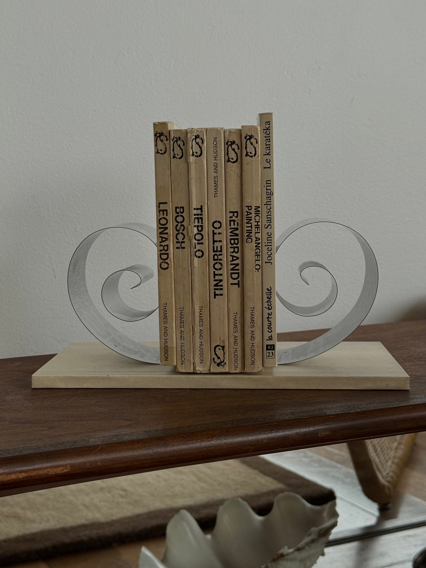 Vintage Chrome Spring Bookends