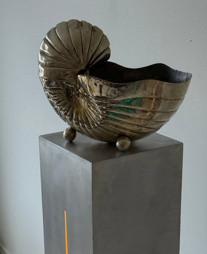 Vintage Silver  Plated  Nautilus Wine  Bucket