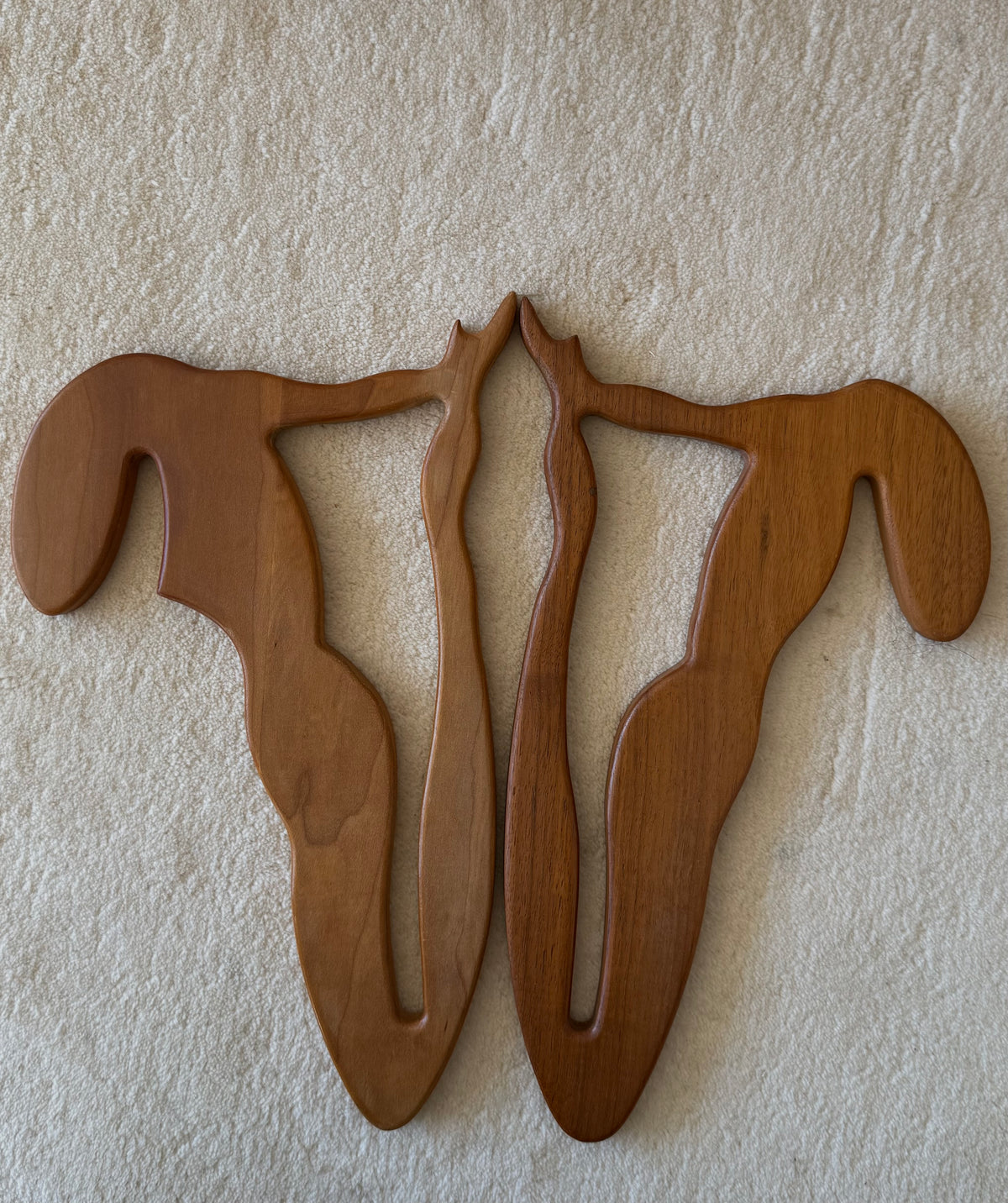 1970s WOOD NUDE WALL ART