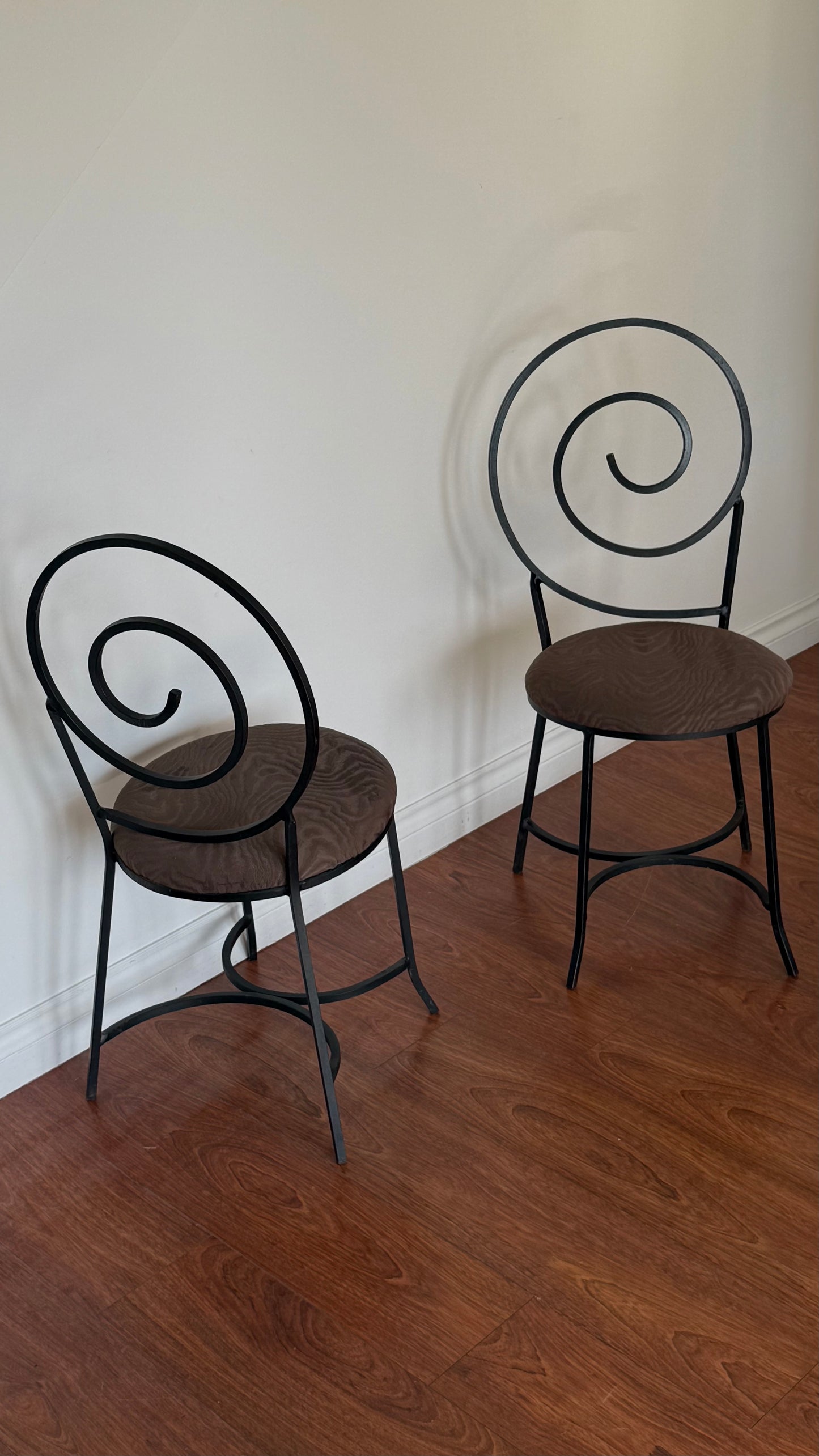 Post Modern Metal Spiral Chairs