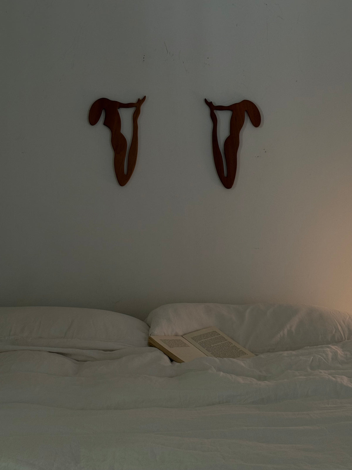 1970s WOOD NUDE WALL ART