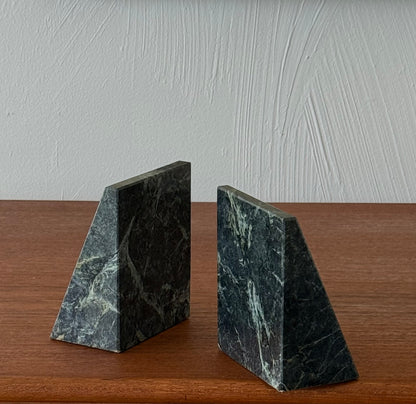 VINTAGE MARBLE BOOKENDS
