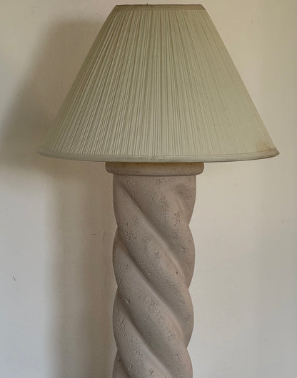 1980s SPIRAL PLASTER LAMP