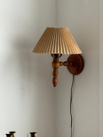 1960s WOODEN SCONCE