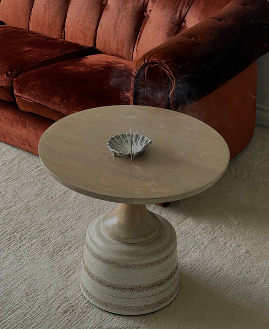 MCM WOOD & CERAMIC TABLE