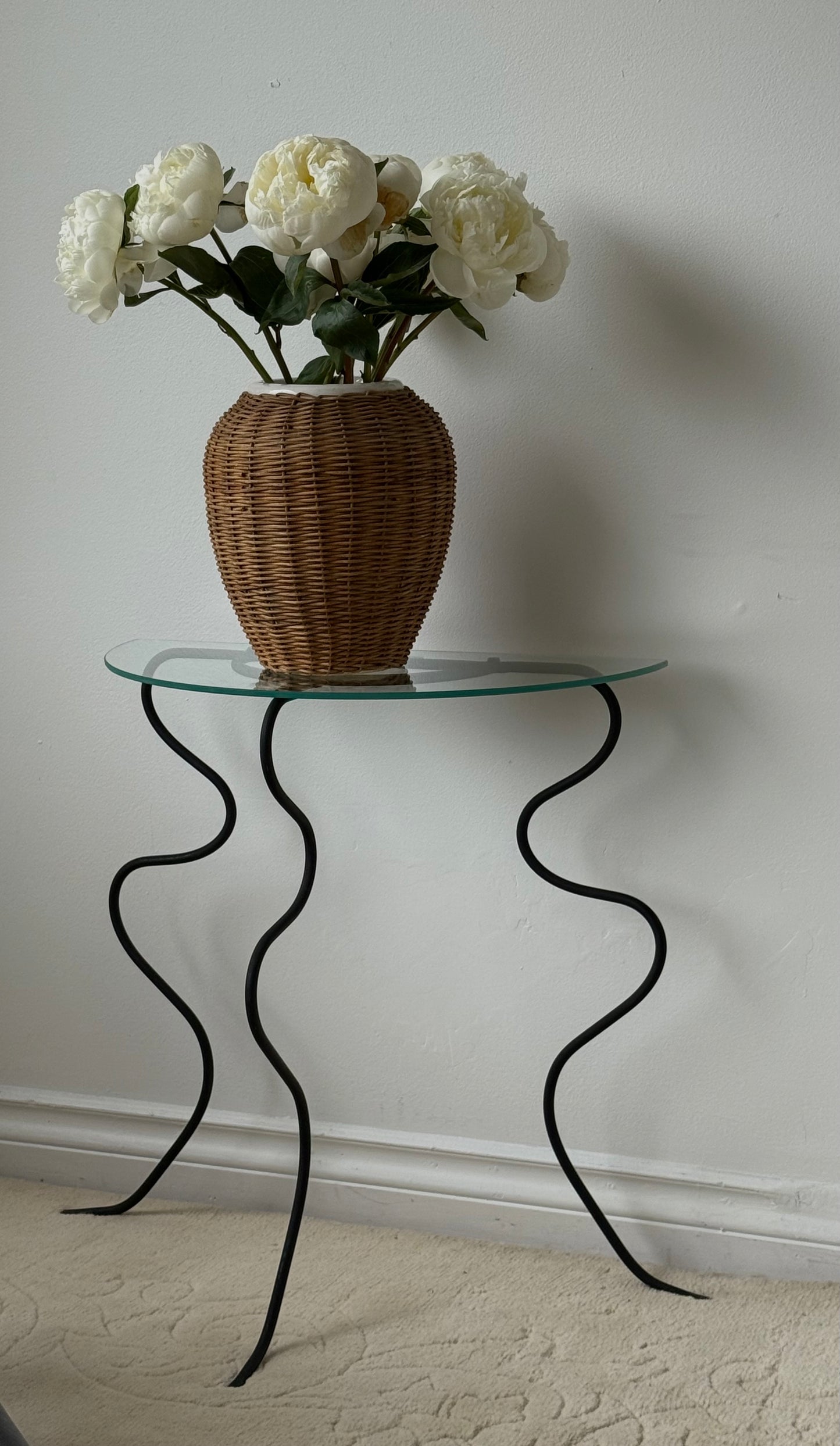 1990s Wavy Iron Table