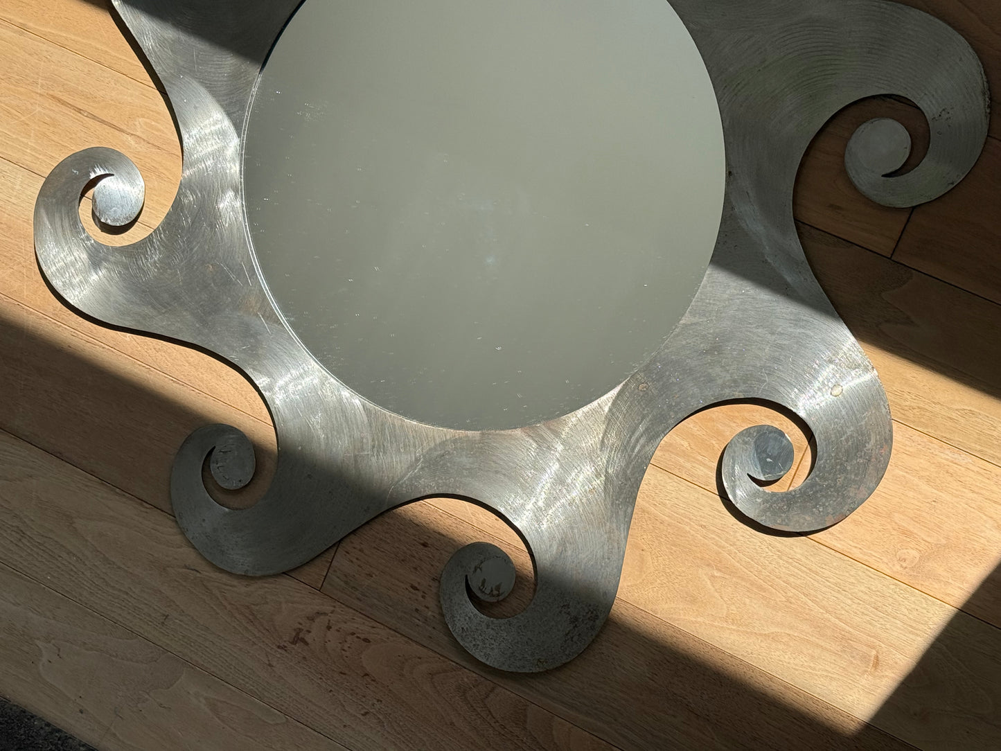 Ca. 1990s SPIRAL METAL MIRROR