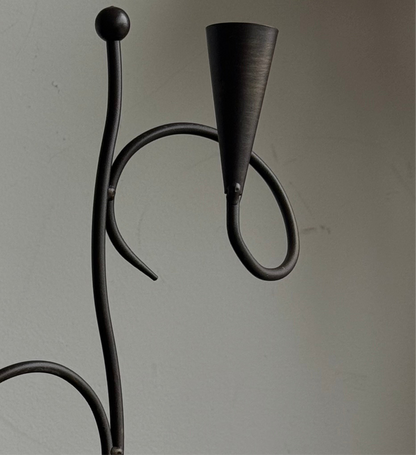 VINTAGE IRON CANDELABRA