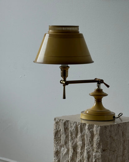 Vintage Adjustable Portable Enamel  and Brass