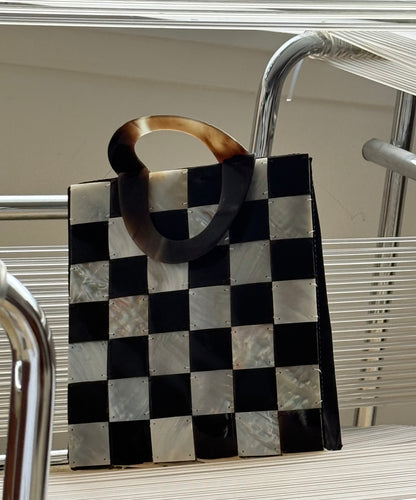1980s Mother pearl and bone purse