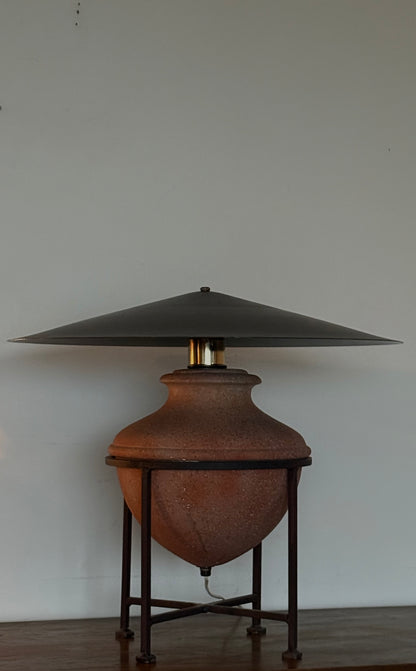 1980s/90s VINTAGE AMPHORA & IRON LAMPS